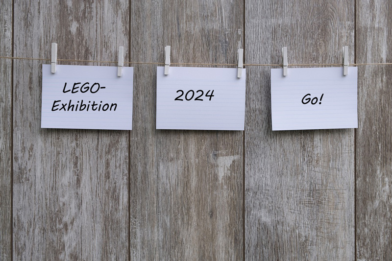 Veranstaltungskalender LEGO-Ausstellung 2024 international Titel