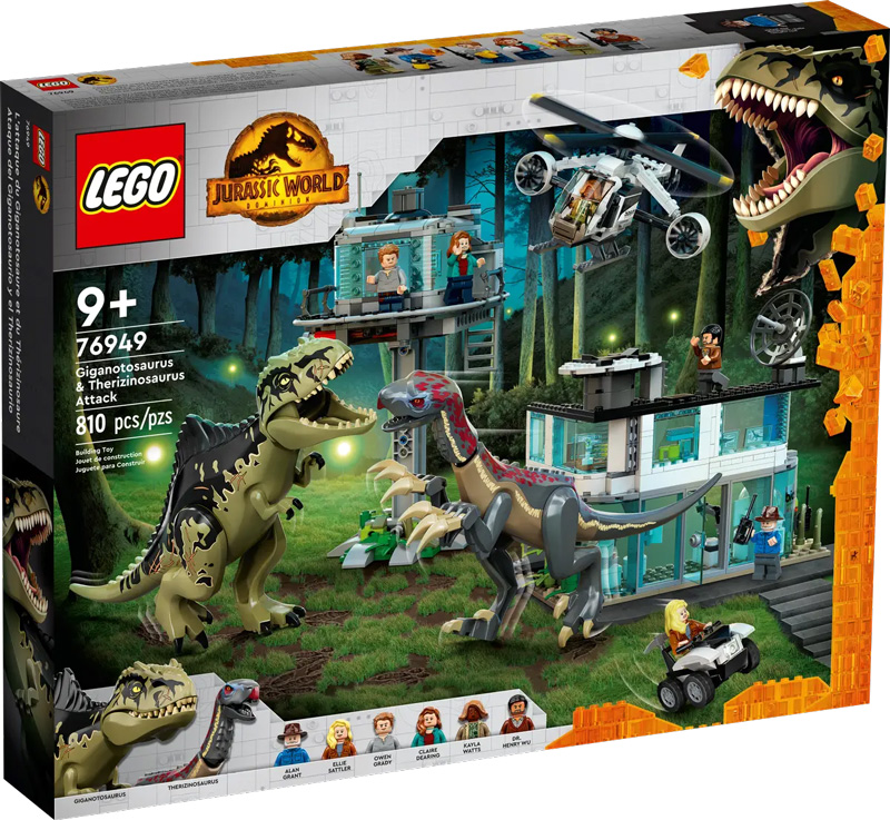 LEGO 76949 Gigantosaurus Therizinosaurus Angriff Box Vorderseite