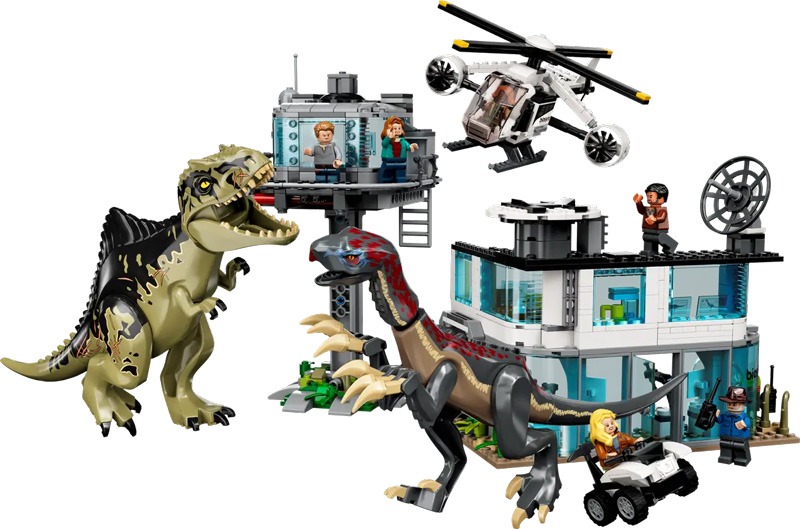LEGO 76949 Gigantosaurus Therizinosaurus Angriff Set