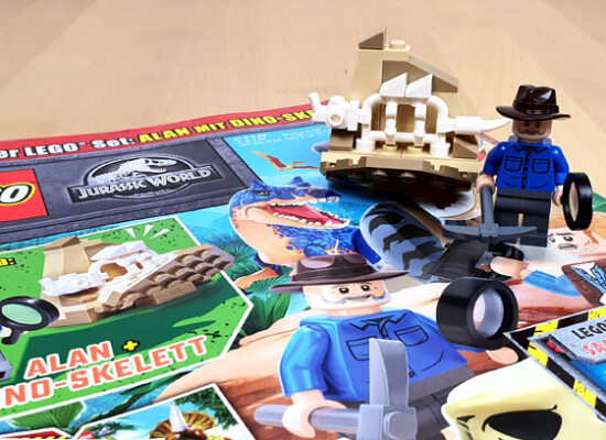 LEGO Jurassic World Magazin 34/2023 mit Dr. Alan Grant Minifigur