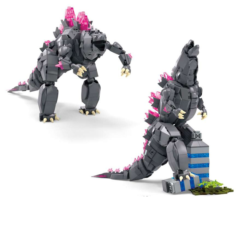 MEGA Construx HTR78 Godzilla X Kong: the New Empire Godzilla posieren