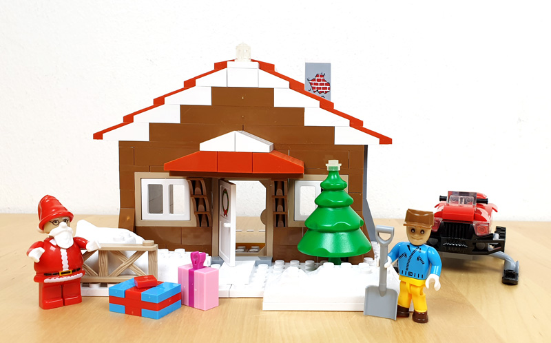 COBI Christmas Time 28020 Set aufgebaut