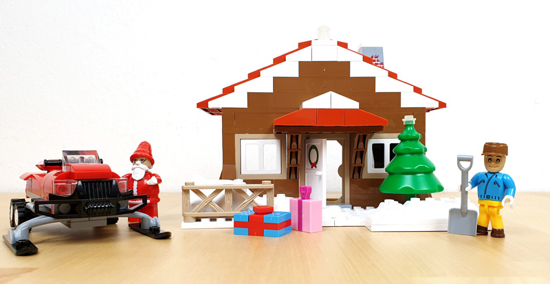 COBI Christmas Time 28020 Set aufgebaut