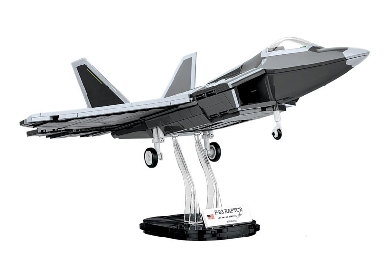 COBI Neuheit Januar 2024 5855 Lockheed F-22 Raptor Set auf Displayständer