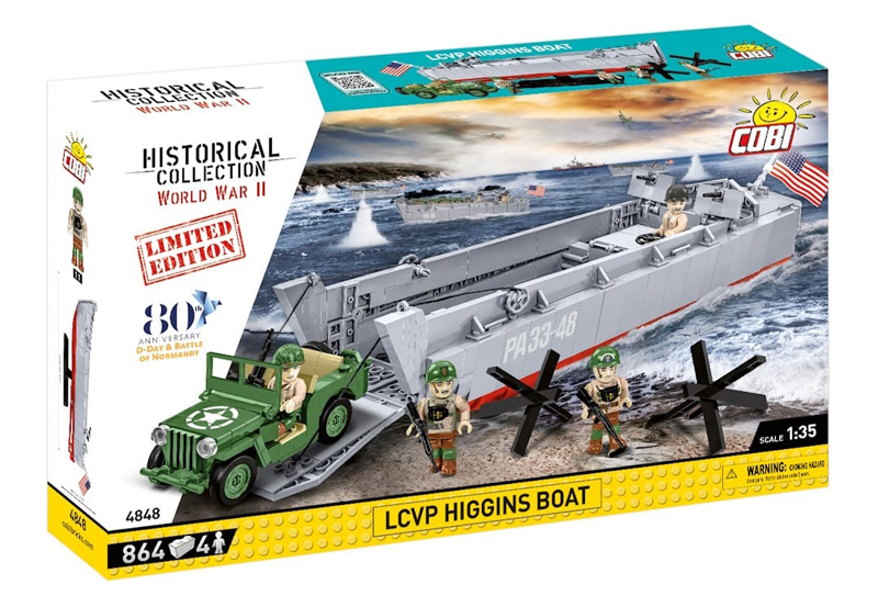 COBI 4848 Limited Edition LCVP Higgins Boat Box Vorderseite