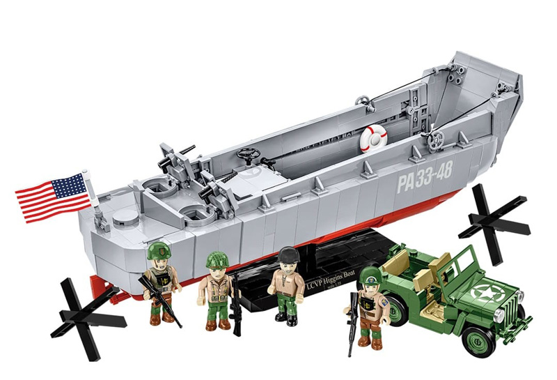 COBI 4848 Limited Edition LCVP Higgins Boat Set komplett Rückseite Klappe geschlossen