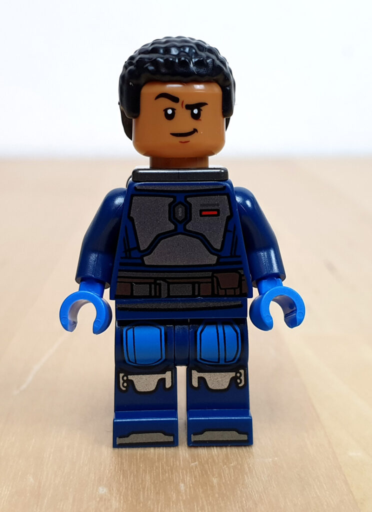 LEGO Star Wars Magazin 104/2023 Mandalorianischer Flottenkommandant Minifigur ohne Helm Vorderseite Wechselgesicht