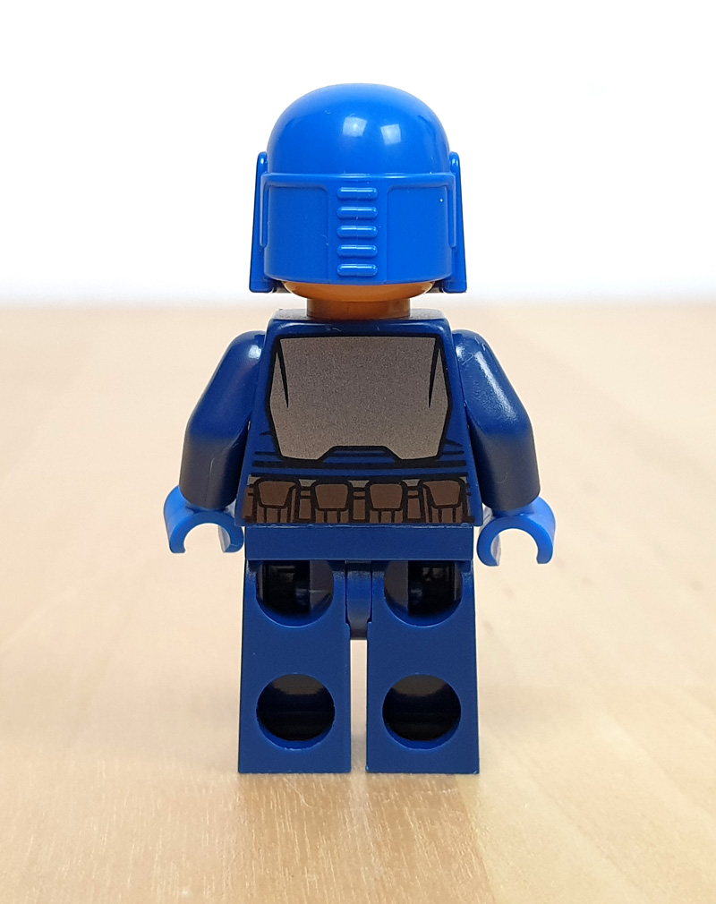 LEGO Star Wars Magazin 104/2023 Mandalorianischer Flottenkommandant Minifigur Rückseite ohne Ausstattung