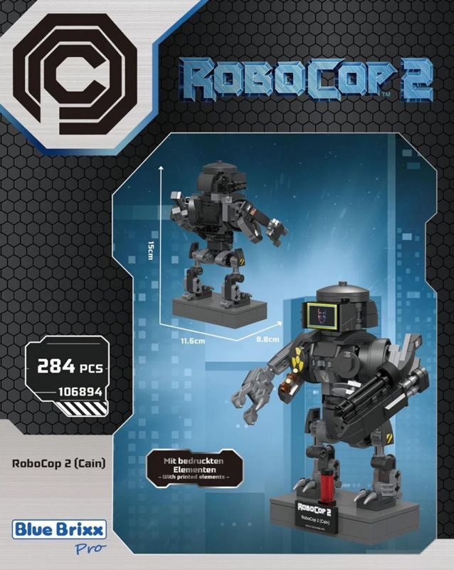 Bluebrixx Robocop Brick Buddies Cain 106894 Box Rückseite