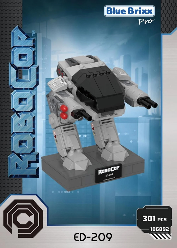 Bluebrixx Robocop Brick Buddies Ed-209 106892 Box vorne