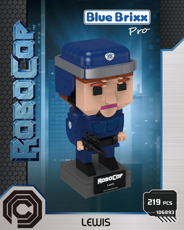 Bluebrixx Robocop Brick Buddies Lewis Box vorne 106893