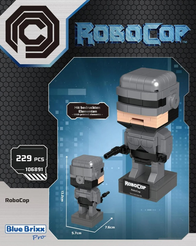 Bluebrixx Robocop Brick Buddies Robocop 106891 Box hinten