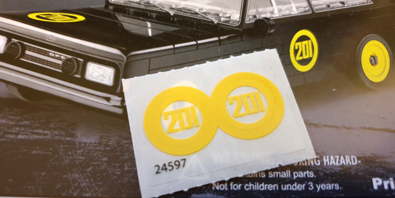 COBI Opel Rekord C Schwarze Witwe 24597 Aufkleber