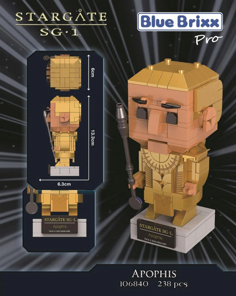 BlueBrixx Stargate Brick Buddies Apophis 106840 Box hinten