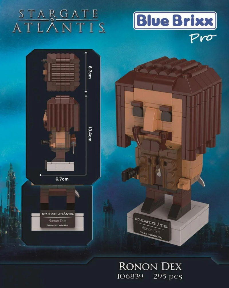 BlueBrixx Stargate Brick Buddies Ronon Dex 106839 Box hinten