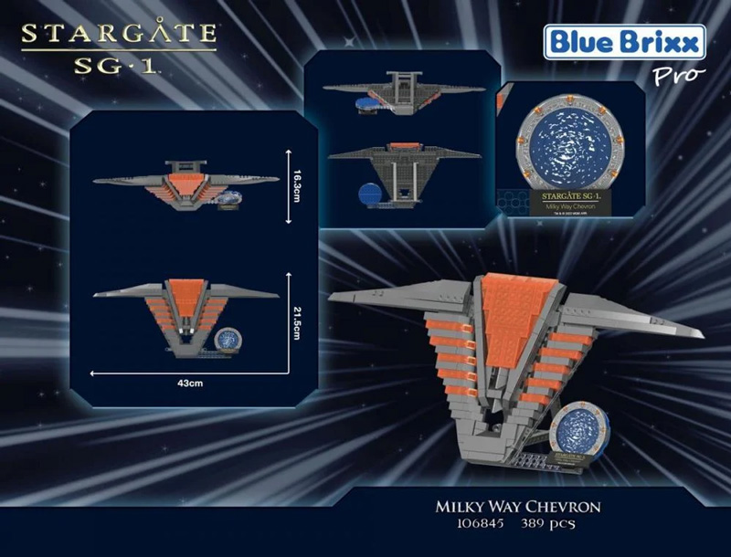 Bluebrixx Stargate Chevron 10645 Box hinten