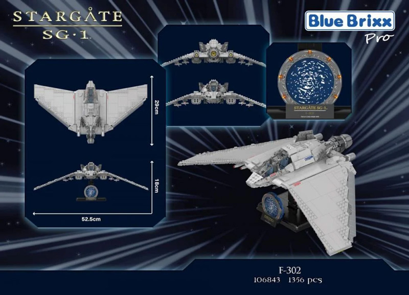 Bluebrixx Stargate F-302 106843 Box hinten