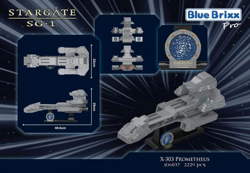 Bluebrixx Stargate 106837 X-303 Prometheus Box hinten