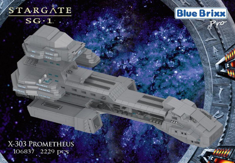 Bluebrixx Stargate 106837 X-303 Prometheus Box vorne