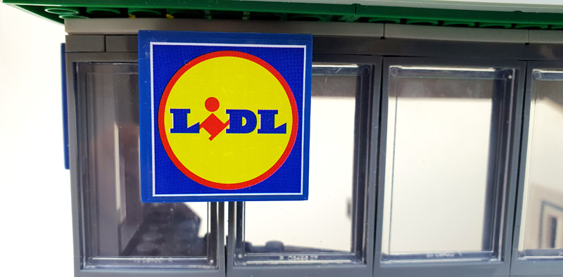 Playtive Clippys Lidl Filiale Aufbau Sticker Lidl-Logo