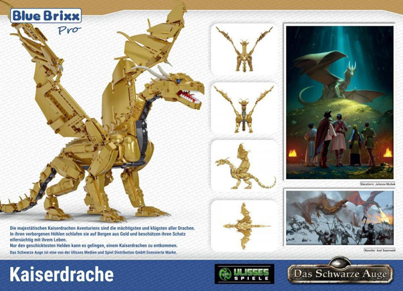 Bluebrixx Das Schwarze Auge Kaiserdrache 105539 Box Rückseite