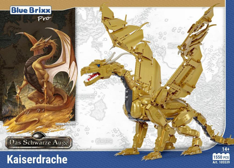 Bluebrixx Das Schwarze Auge Kaiserdrache 105539 Box Vorderseite