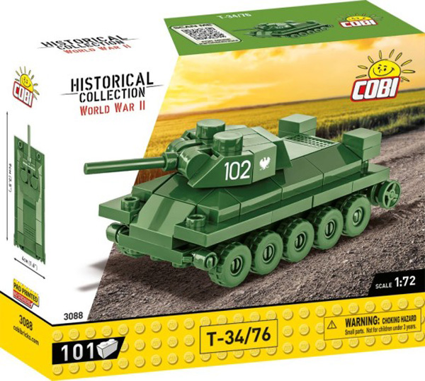 COBI Nano Panzer 3088 T-34/76 Box