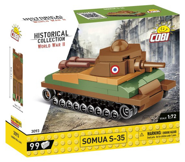 COBI Nano Tank 3093 Somua S-35 Box