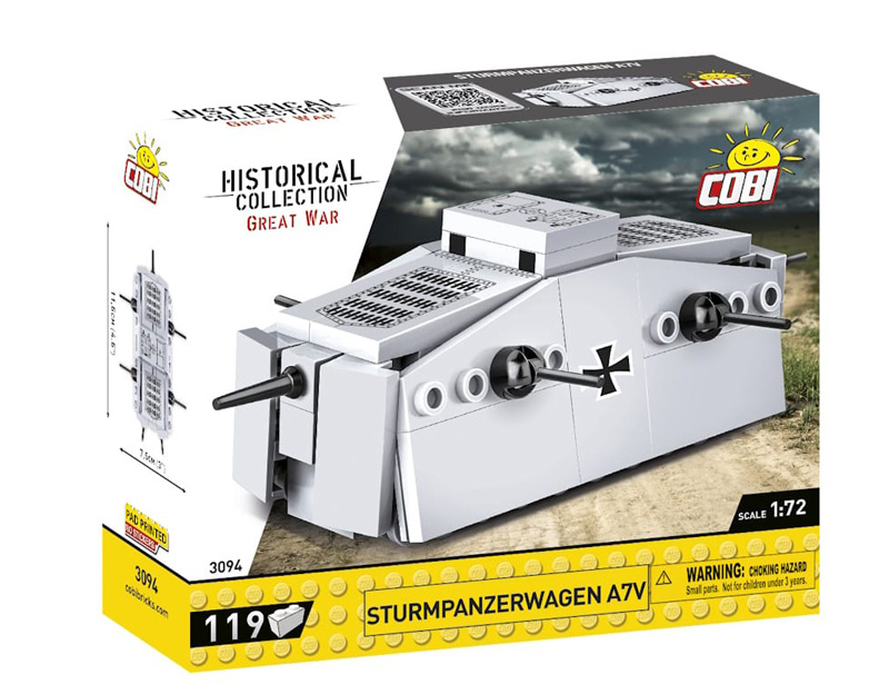 COBI Nano Tanks 3094 Sturmpanzerwagen A7V Box Vorderseite