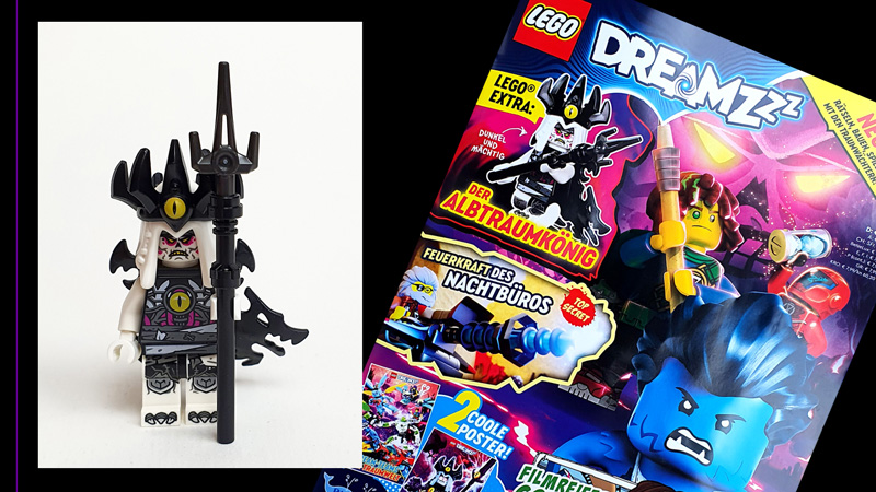 LEGO DreamZzz Magazin 3/2024 Albtraumkönig Minifigur Titel