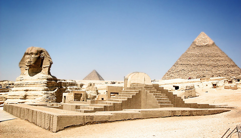 Bluebrixx Mini Architektur Pyramiden von Gizeh Original in Ägypten