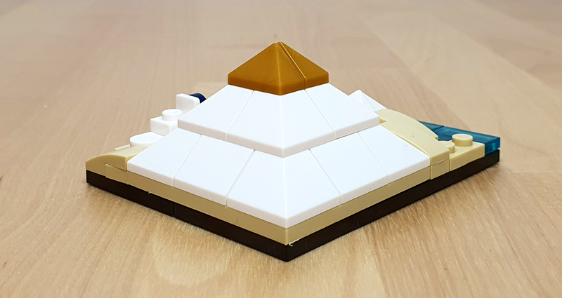 Bluebrixx Mini Architektur Pyramiden von Gizeh Rückseite