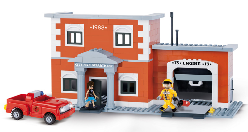 COBI 1477 Engire Fire Station Action Town