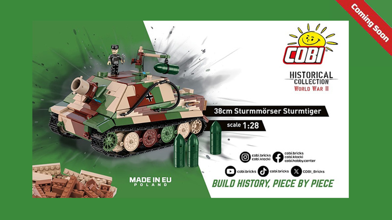 COBI 2585 Sturmmörser 38cm Sturmtiger Ankündigung Titel