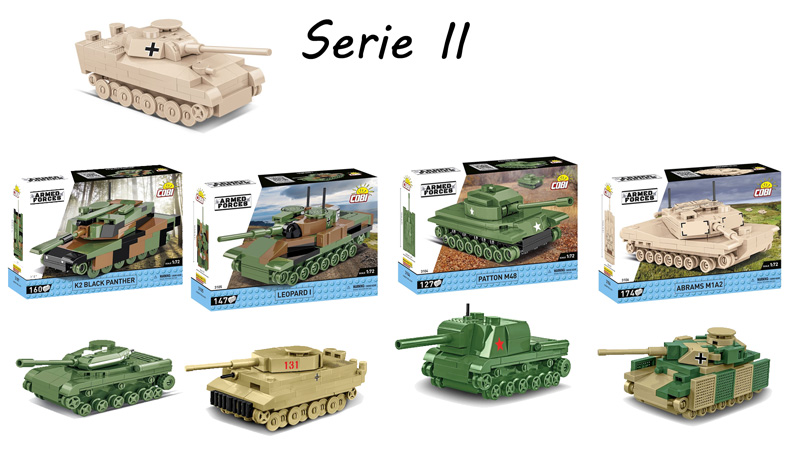 COBI 58 neue Sets Nano Panzer Serie II