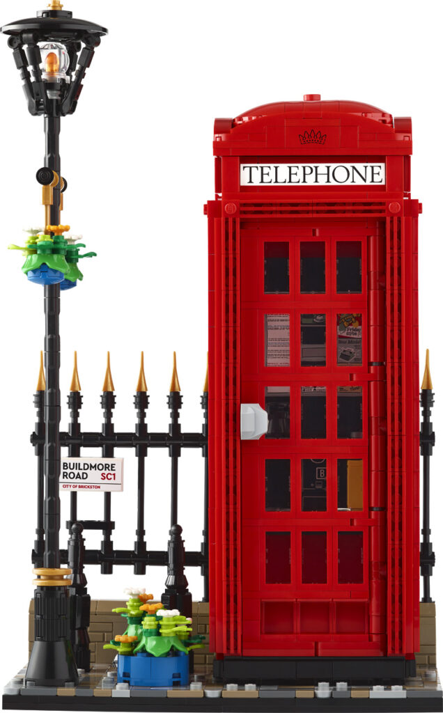 LEGO Ideas 21347 Rote Londoner Telefonzelle Set Front