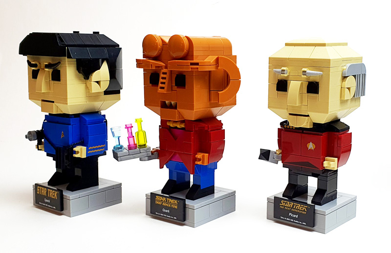 BlueBrixx Star Trek Quark 105704 Vergleich andere Star Trek Brick Buddies