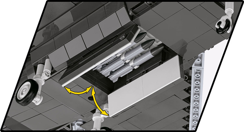 COBI 5855 F-22 Raptor Unterseite Waffen