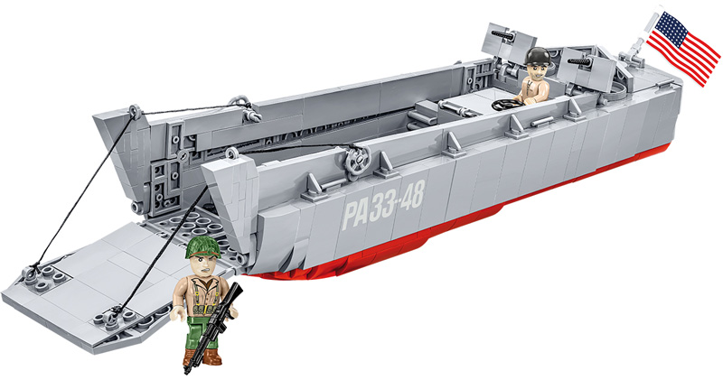 COBI 4849 LCVP Higgins Boat D-Day Set komplett mit zwei Figuren