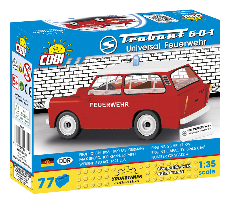 Cobi 24555 Re-Release Trabant Universal 601 Feuerwehr Box alt