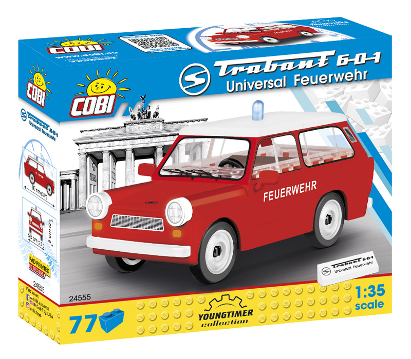 Cobi 24555 Re-Release Trabant Universal 601 Feuerwehr Box alt