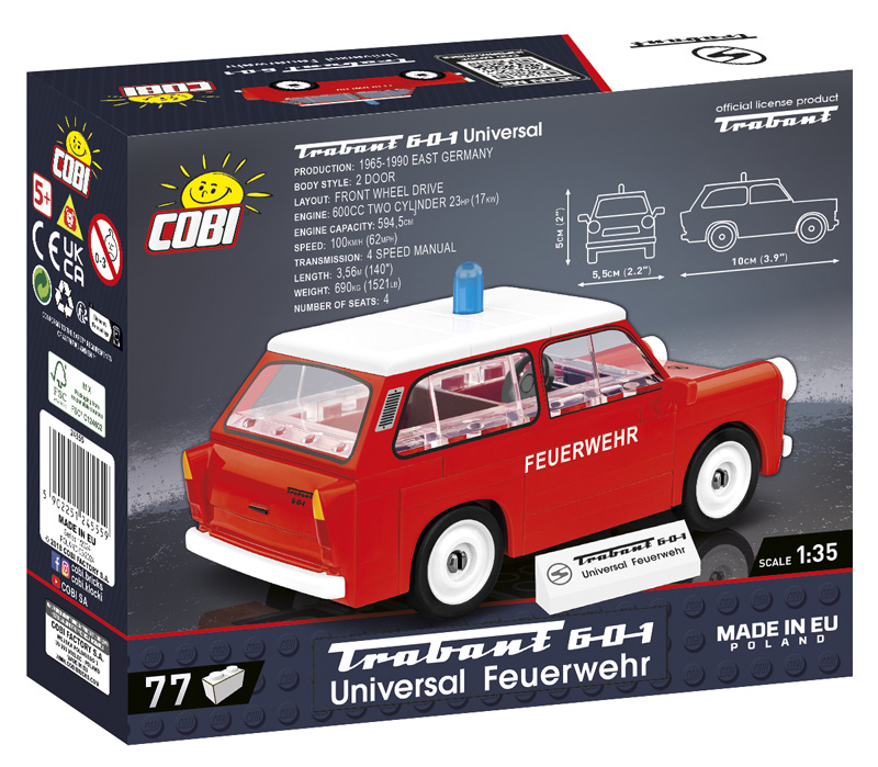 Cobi 24555 Re-Release Trabant Universal 601 Feuerwehr Box neu
