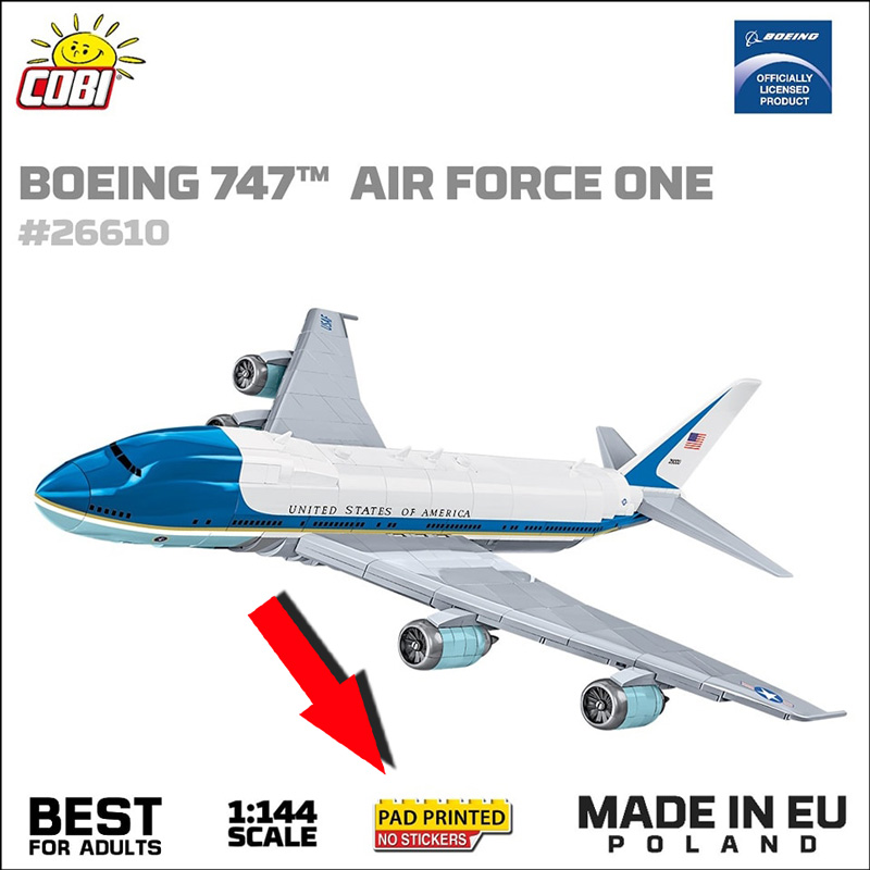 COBI 26610 Boeing 747 Air Force One Ankündigung