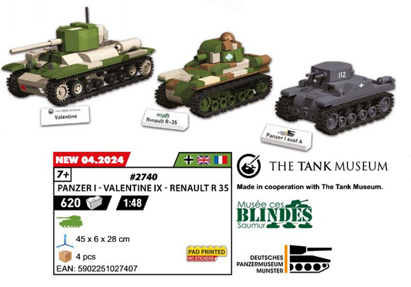 2740 COBI Dreierset Panzer