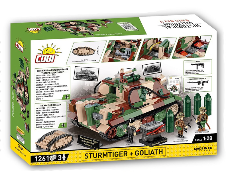 COBI Limited Edition 2584 Sturmtiger + Goliath Box Rückseite