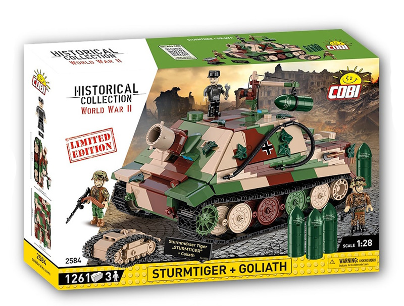 COBI Limited Edition 2584 Sturmtiger + Goliath Box Vorderseite