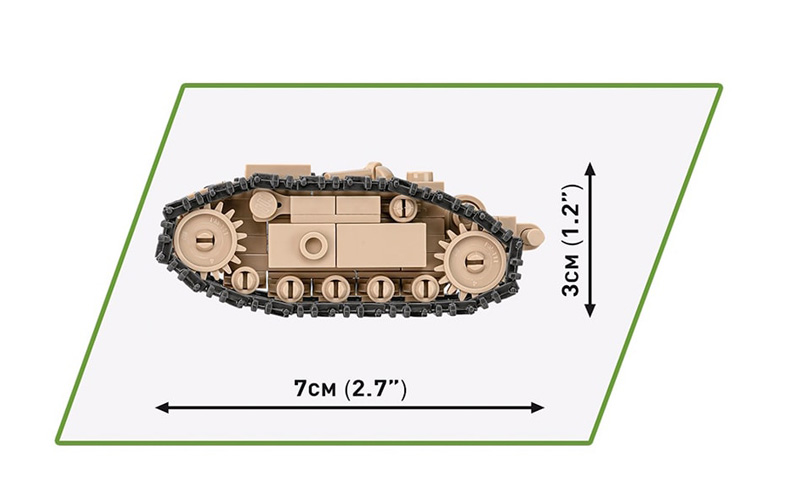 COBI Limited Edition 2584 Sturmtiger + Goliath Maße