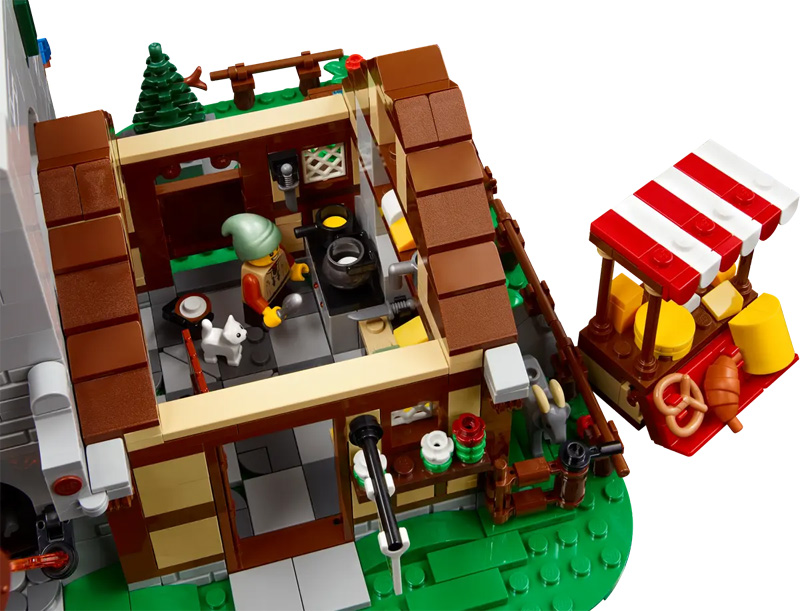 LEGO Mittelalterlicher Stadtplatz 10332 Detail Bauernhaus
