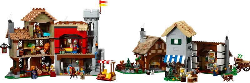 LEGO Mittelalterlicher Stadtplatz 10332 Set gesamt Rückseite