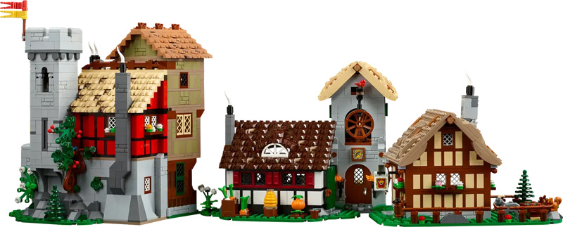 LEGO Mittelalterlicher Stadtplatz 10332 Set gesamt Rückseite